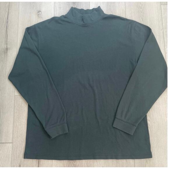 L.L. Bean lot of 2 Men’s Long Sleeve Shirt Green Black Size Large - Picture 7 of 12